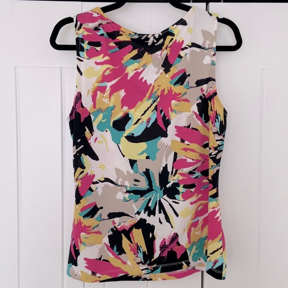 Retro Printed Cowl Neck Tank - Picture 4 of 4